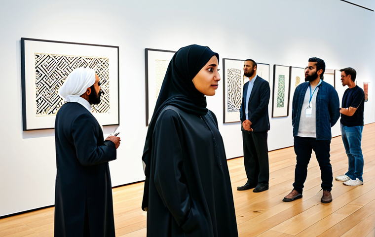 문화콘텐츠 기획을 위한 데이터 분석 방법 - **Image Prompt:** "A professional female cultural anthropologist in a modest, tailored abaya, studyi...